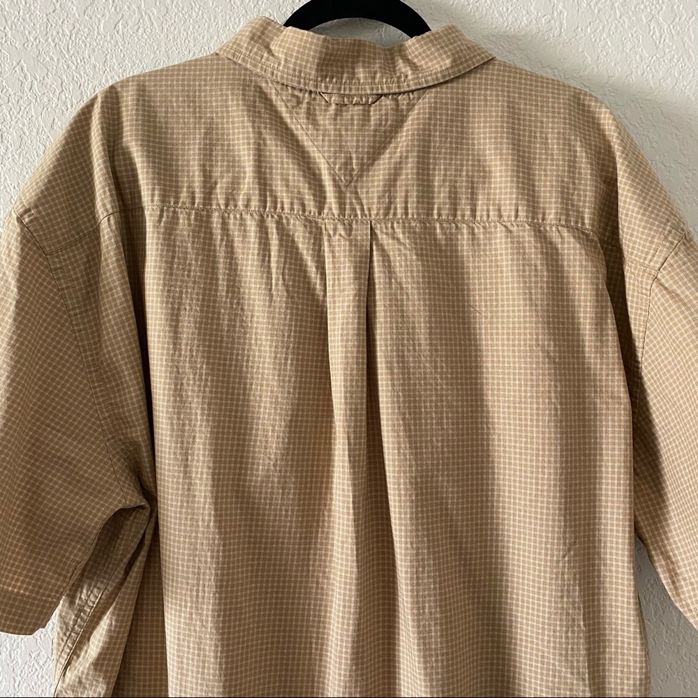 Tommy Hilfiger Vintage Tan Casual Button Down Shirt XXL - Picture 7 of 11